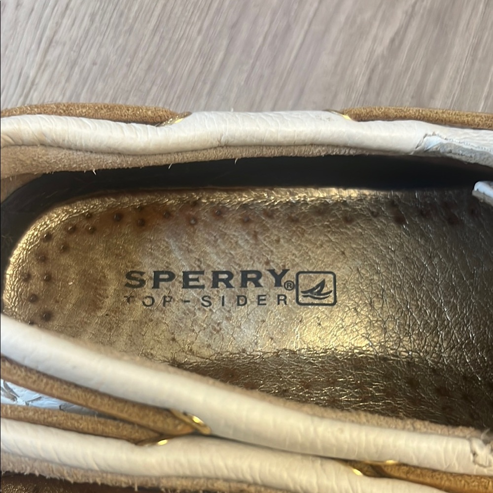 Sperry White Woven Boat Shoes - Picture 4 of 7